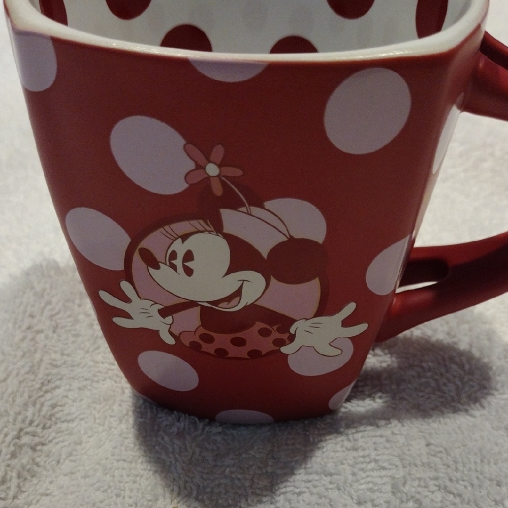 2 For 8 Sale, Red Polka Dot Mug with Character Design - Picture 3 of 5